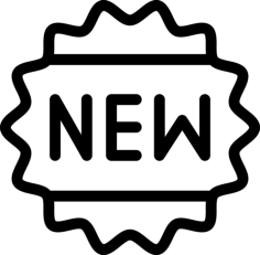 New Sticker Simple Line Art Svg, Free Vectors File